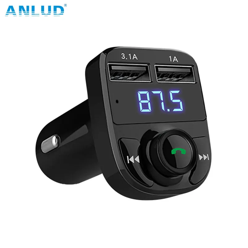 Anlud FM трансмиттер для автомобиля MP3 аудио плеер Bluetooth гарнитура авто fm передатчик