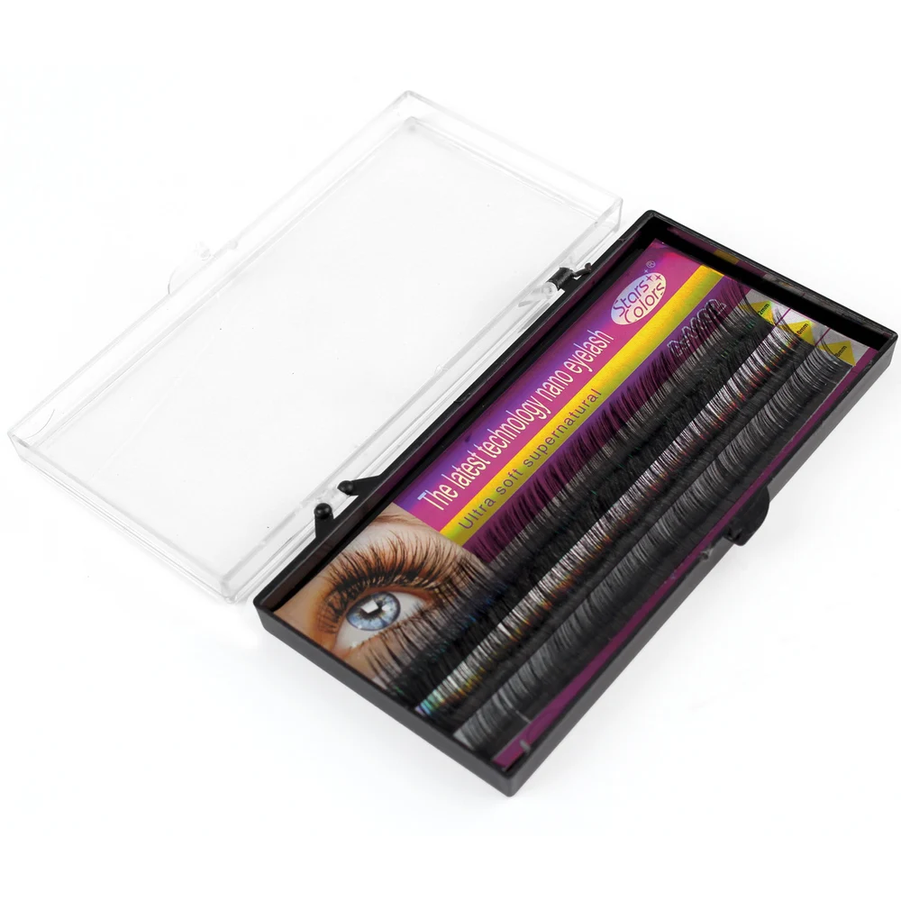 Натуральные Искусственные норковые ресницы индивидуальные 3d 6d 9d накладные 0 1 мм C