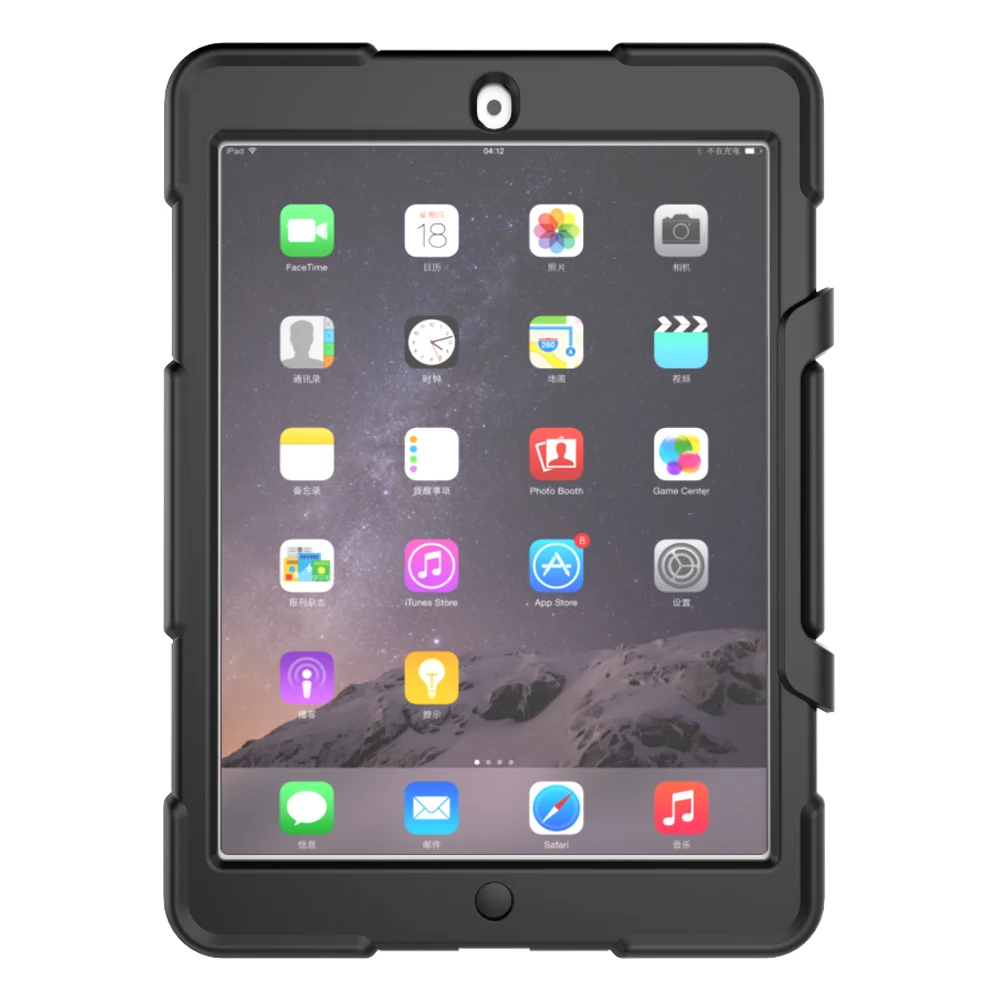 Противоударный силиконовый чехол с откидной ножкой для iPad Air 1 5|Чехлы планшетов и