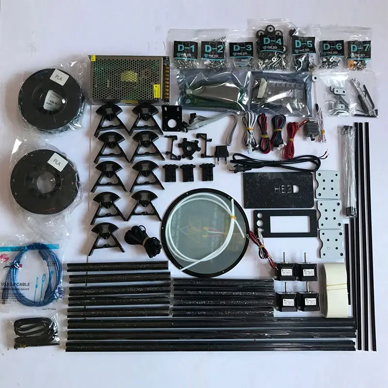 Autoleveling HE3D K200 delta 3d принтер комплект DIY принтера один экструдер сопел-поддержка из разных материалов