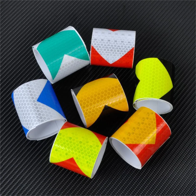 Светоотражающая лента 3 м защитная пленка самоклеящаяся знак со стрелкой