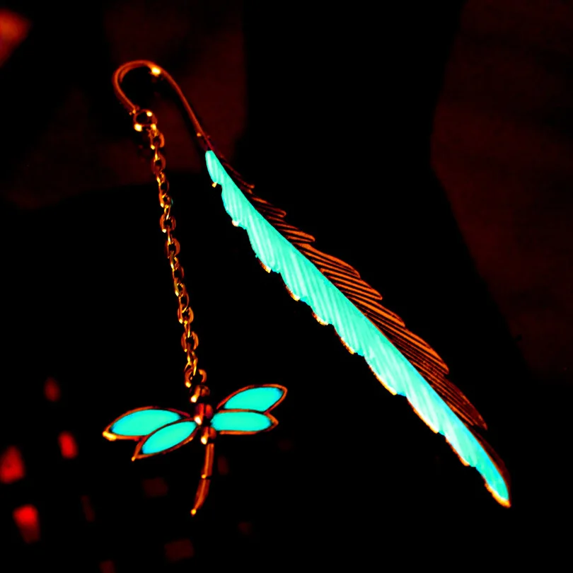 Листья со стрекозой закладка в виде листьев модная классика Odonate листья без