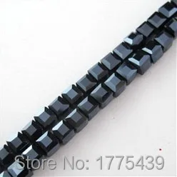 Бесплатная доставка 100 шт./лот 4 мм квадратные граненые стеклянные хрустальные