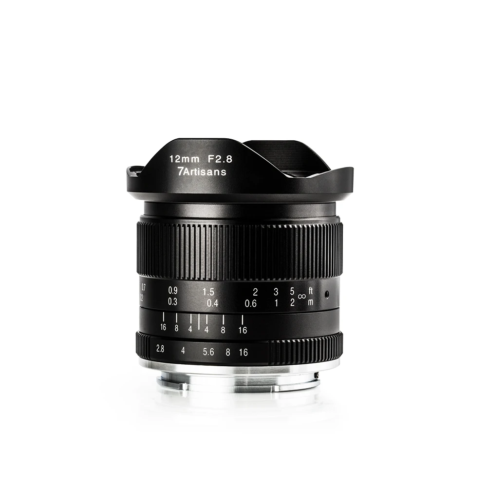 Ультраширокоугольный объектив 7artisans 12 мм f2.8 для Sony E mount беззеркальных камер A6500