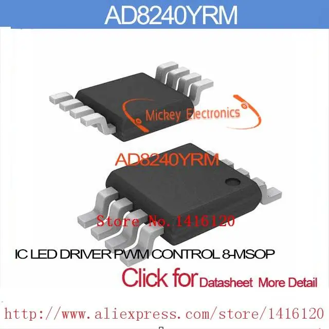 AD8240YRM IC СВЕТОДИОДНЫЙ ДРАЙВЕР ШИМ 8 MSOP 8240 AD8240 AD8240Y AD8240YR 8240Y|control equipment|controller 12vcontrol panel |