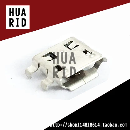 50 шт./micro usb разъем мать место 4 контактный изогнутые ноги тонет пластину женская