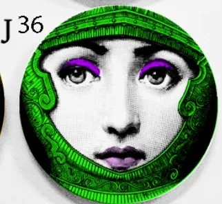 36 " /8" Fornasetti настенный таблички домашний бар задний план книги по искусству Nouveau украшения Фарфор блюда иллюстрации украшения Craft - Цвет: 36