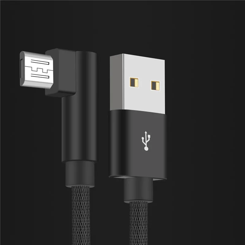 USLION Micro USB кабель для samsung Xiaomi huawei MEIZU Android L Тип MicroUSB Быстрая Зарядка Кабели адаптер данных кабель
