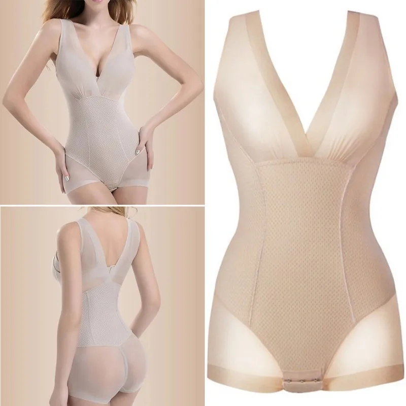 Женское Утягивающее L-XXL, сжигание жира, трусы, Корректирующее белье, животик, тонкий комбинезон жилетка, боди, комбинезон, формирователь всего тела, Утягивающее нижнее белье