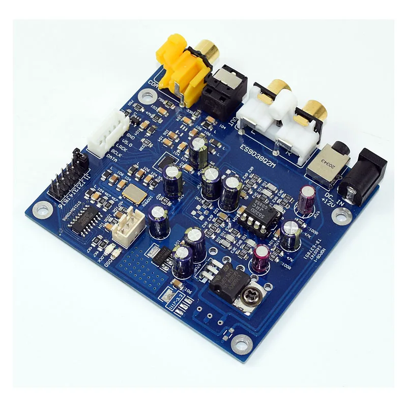 ES9038 Q2M I2S DSD усилитель мощности волоконный коаксиальный Плата декодера входного