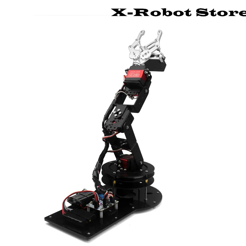 6DOF механический роботический рука с основанием / пультом ДУ приложения DIY промышленный робот Arduino серво набор RC partsrobotaccessories на.