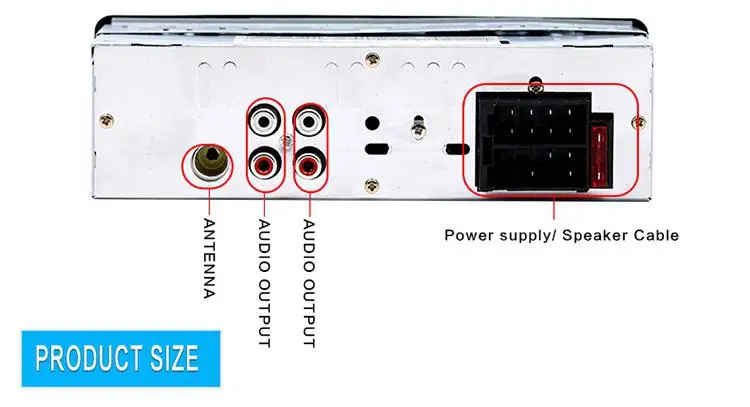 Bluetooth Авторадио Стерео Аудио пульт дистанционного управления MP3 мультимедийный плеер 1 Din AUX/TF/FM/USB Автомагнитола Электроника сабвуфер