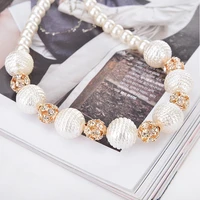 2022 temperament luxurious pearl ball women chokers necklacesfashion pearl necklace for valentines gift