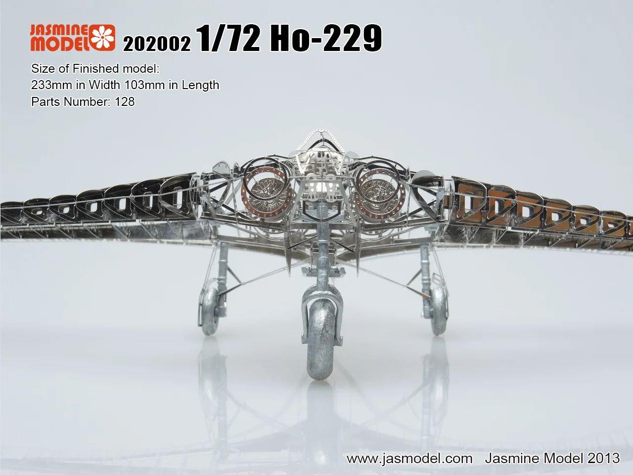 Модель 3D металлического каркаса JasmineModel 1/72 модель имперского самолета Horton