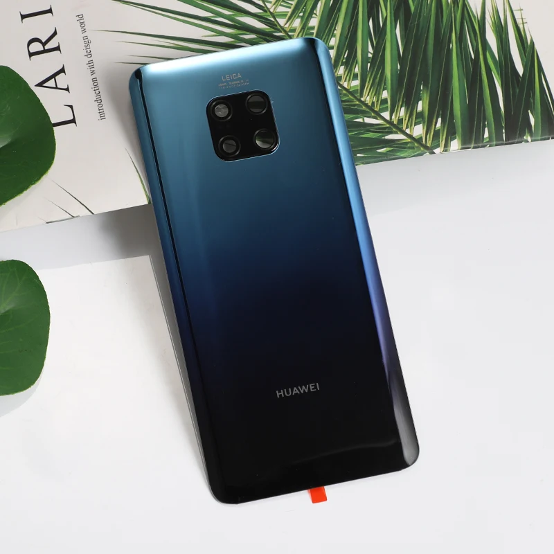 Twilight Mate 20Pro оригинальная задняя крышка для huawei mate 20 Pro Корпус стеклянная батарея смартфон дверь запасной чехол+ клей Carmera - Цвет: Twilight