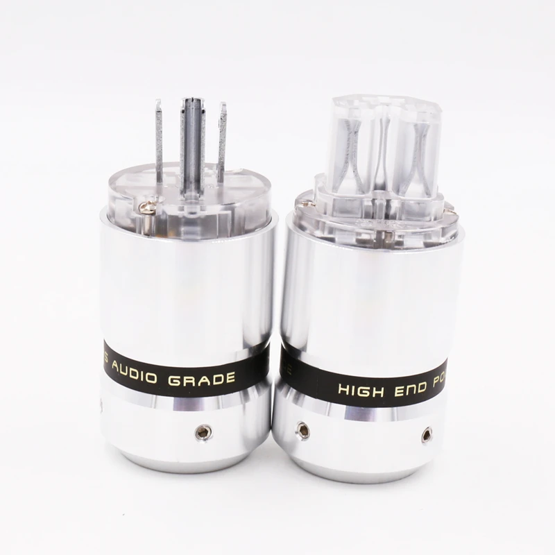 

Новый OEM X 1 пара hi-fi аудио прозрачный родий/золото/покрытием США AC Кабель питания удлинительные вилки питания