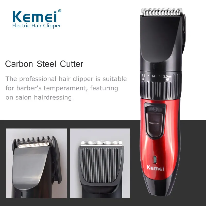 Kemei Professional Carbon Steel Head Hair Clipper Rechargeable Hair Cutter High Quality Beard Trimmer Electric Razor D35 enlarge
