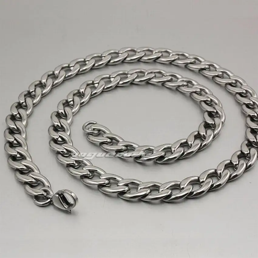 18 &quot~ 36&quot 316L нержавеющая сталь мужские байкерские ожерелья 5M003|steel necklace men|necklace