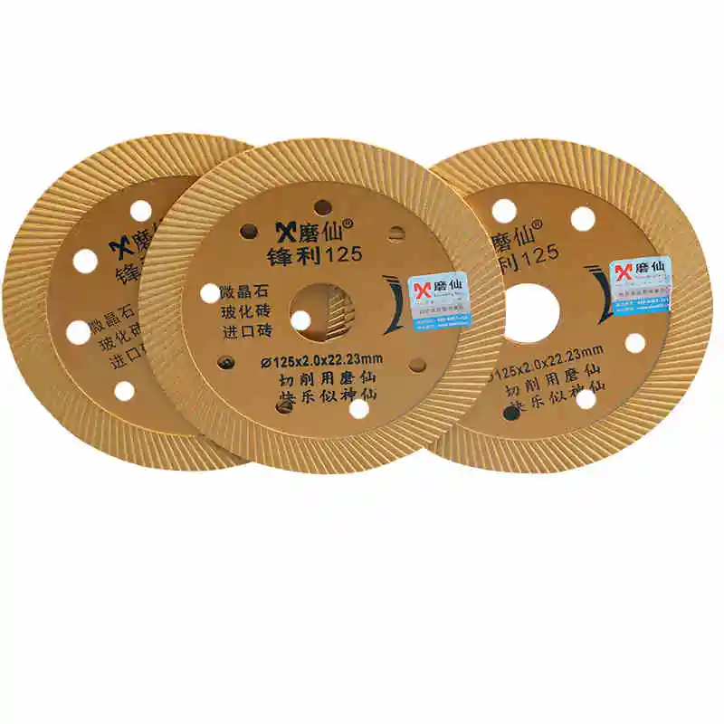 

125 ultra-thin corrugated cutting disc Diamond saw blade Bo changes a brick of pottery and porcelain stone marble stone tablets
