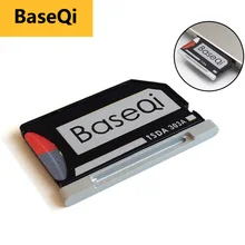 Original BaseQi Aluminum MiniDrive Micro SD Card Reader For Macbook Pro Retina 13 compact flash adapter Memory Card Adapter