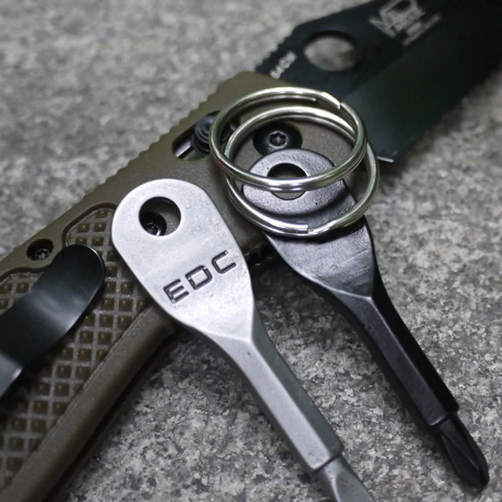 Из 2 предметов Портативный Нержавеющая сталь ключ цепная отвертка шлицевая