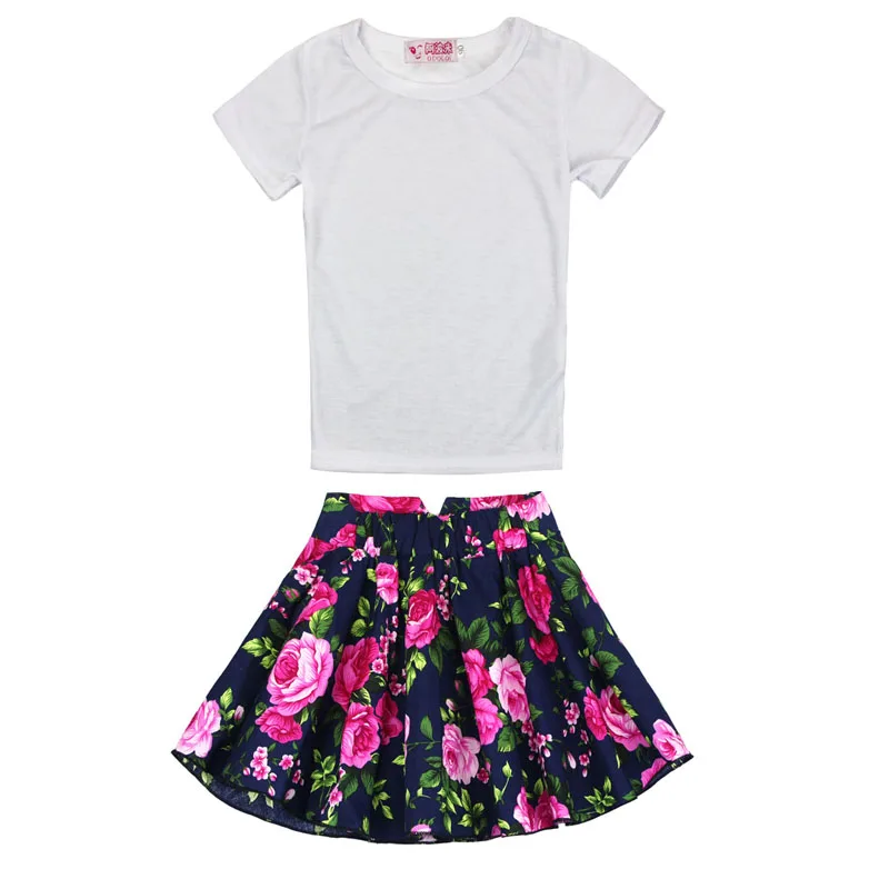 2017 Baby Girls Dress Cute Flowers Dresses Kids Toddler T-Shirt Suit BFOF | Детская одежда и обувь