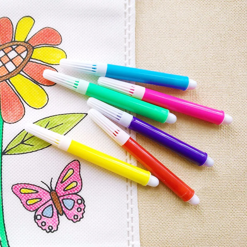 1 шт. Детский DIY мешок для рисования, заполняющие цвета, Обучающие Развивающие игрушки для рисования детей, акварельная ручка для рисования