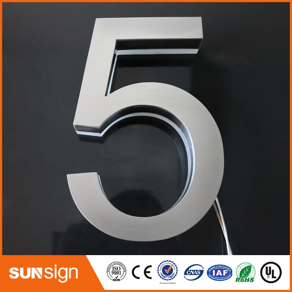 H 20 см 3D наружная подсветка рекламная светодиодная буква знаки магазина с