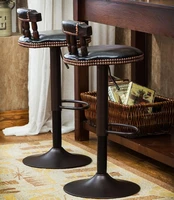 elevating stool bar stool solid wood back stool chair 008
