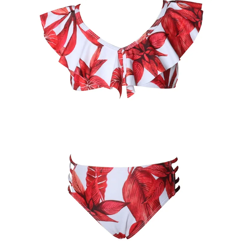 Женский комплект бикини Maillot De Bain Fille летние пляжные купальники для мамы и дочки