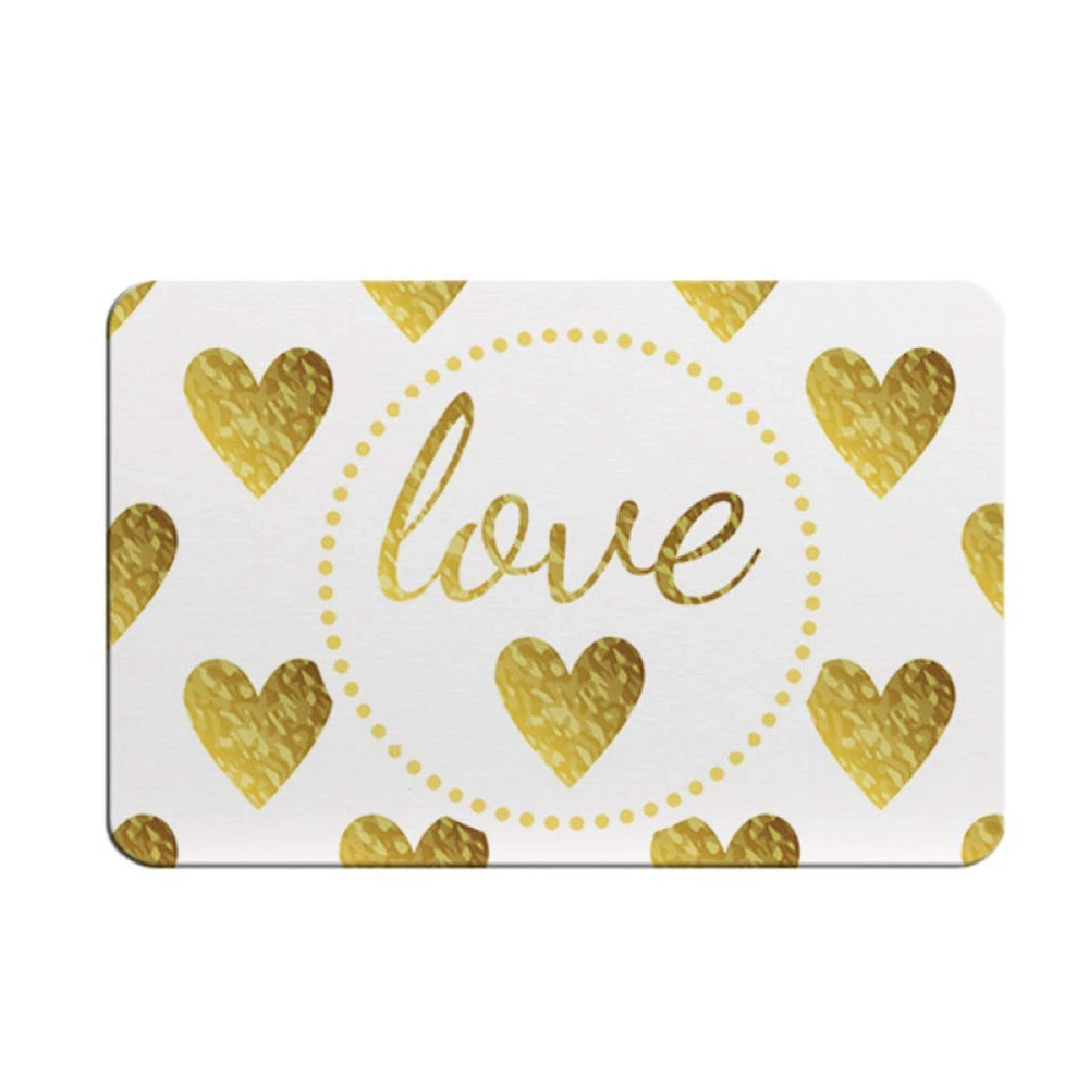 GVCD белый золотой диатомовый грязевой мат для кухонной двери коврик ванной