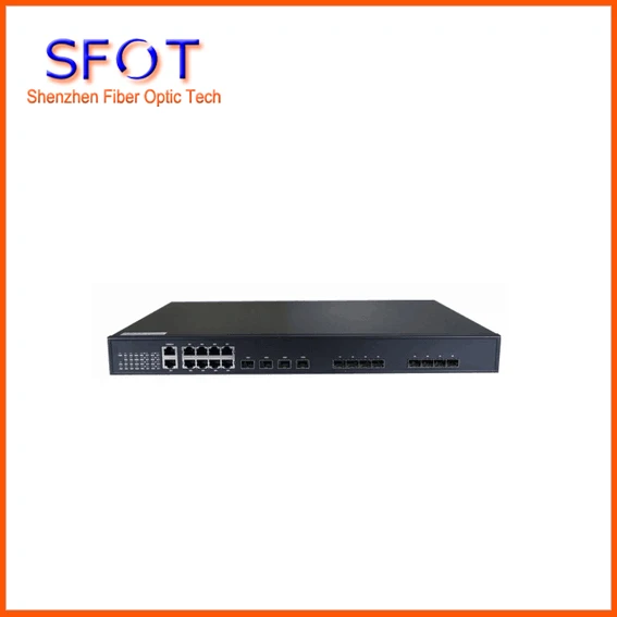 8 PON портов EPON OLT оборудование, 8 uplink портов, Оптический линейный терминал, с SFP модулями