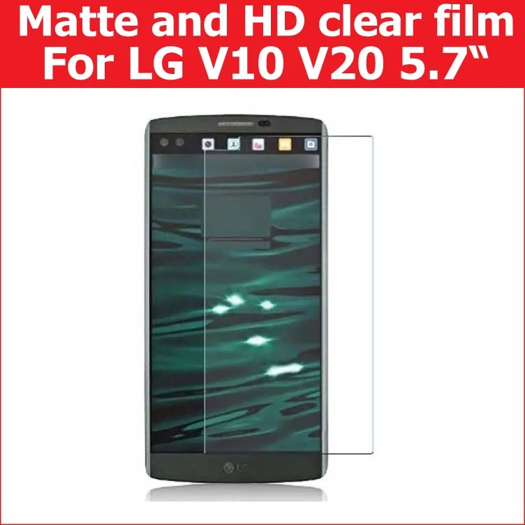 Горячая защита переднего экрана HD прозрачный глянцевый пленка для LG V10 V20 5 7