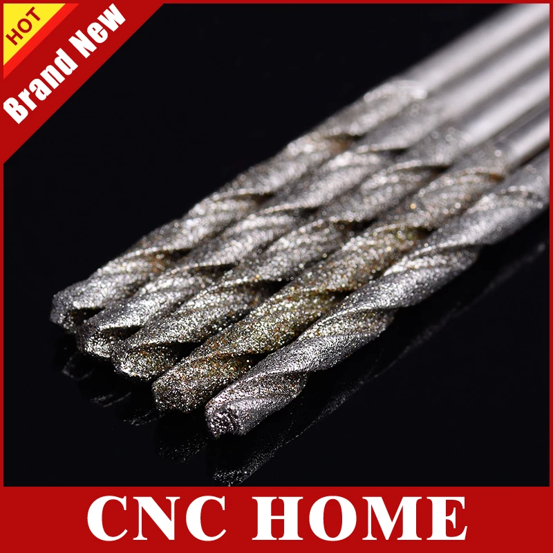 10 шт. 1 мм сверла из нефрита с микро алмазным покрытием сверло поворотом