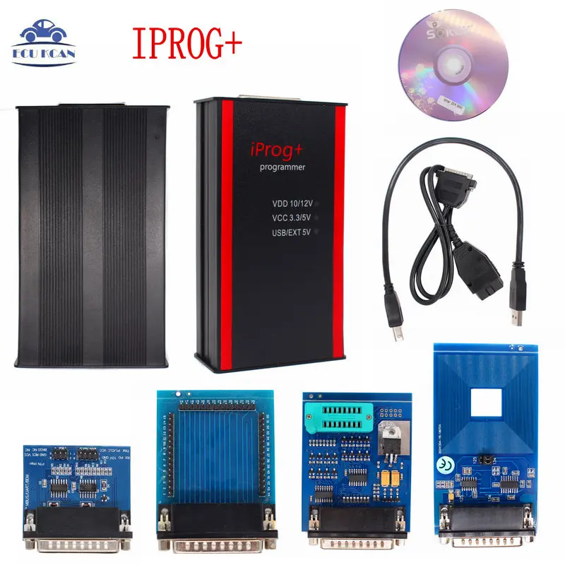 Программатор Iprog Pro + V80 поддержка IMMO коррекция пробега сброс подушки безопасности