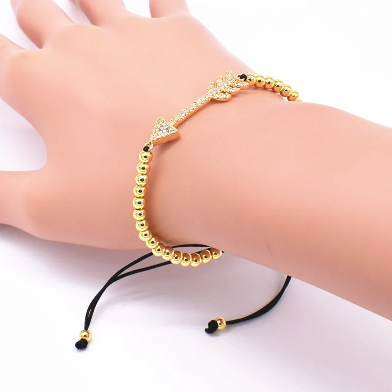 Новая мода проложить настройки CZ браслет стрелки Богемия Стиль бисера Шарм