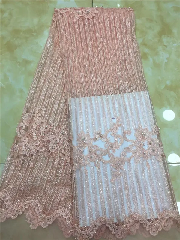 Белый цвет новинка 3d Цветочная аппликация французская сетка кружево с бусинами