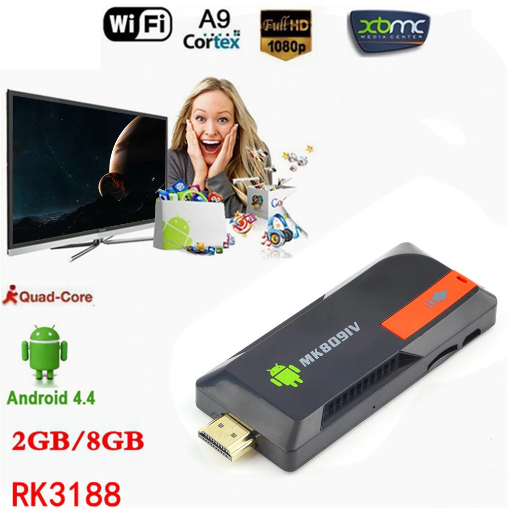 ЕС MK809 IV Android 5,1 tv Dongle PC 2G/8G tv Stick Andrond AirPlay DLNA с 4K медиаплеером tv stick PK