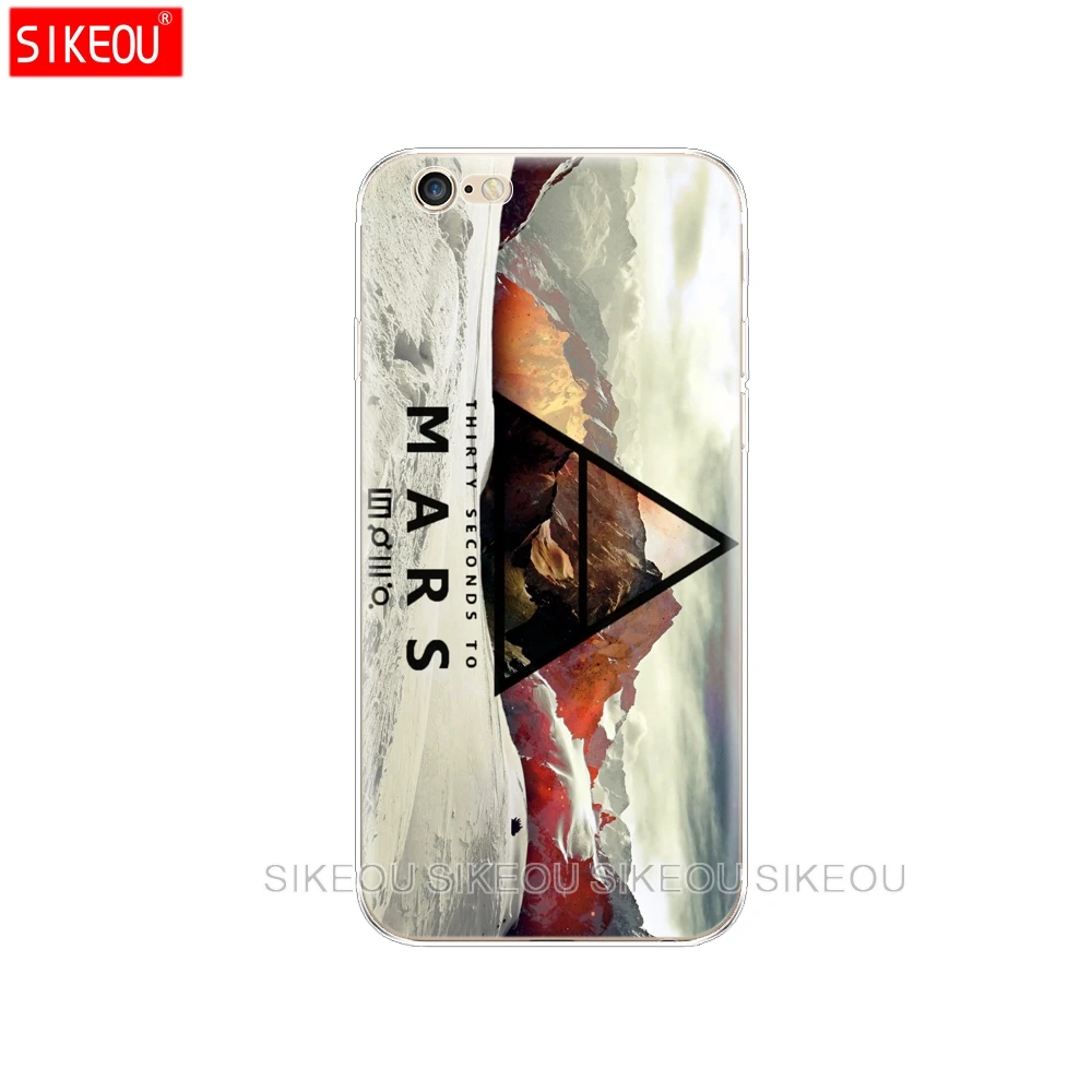 Силиконовый чехол для телефона Iphone 6X8 7 6s 5 5s SE 2020 Plus 10 XR XS 11 Pro Max 30 Second To Mars|Бамперы| |