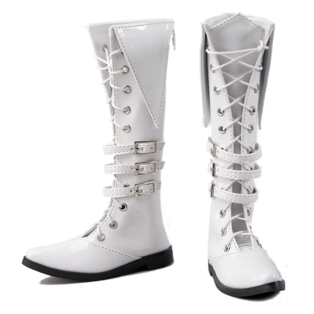 

[wamami] 54# White Boots 1/4 MSD BJD Dollfie Synthetic Leather Boots/Shoes