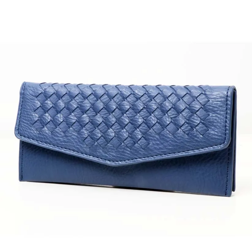 blue QIMANSHI Модные женские кошельки длинный кошелек из искусственной кожи тонкий Дамский кошелек держатель для карт Клатч женский мягкий кошелек кошельки - Цвет: blue