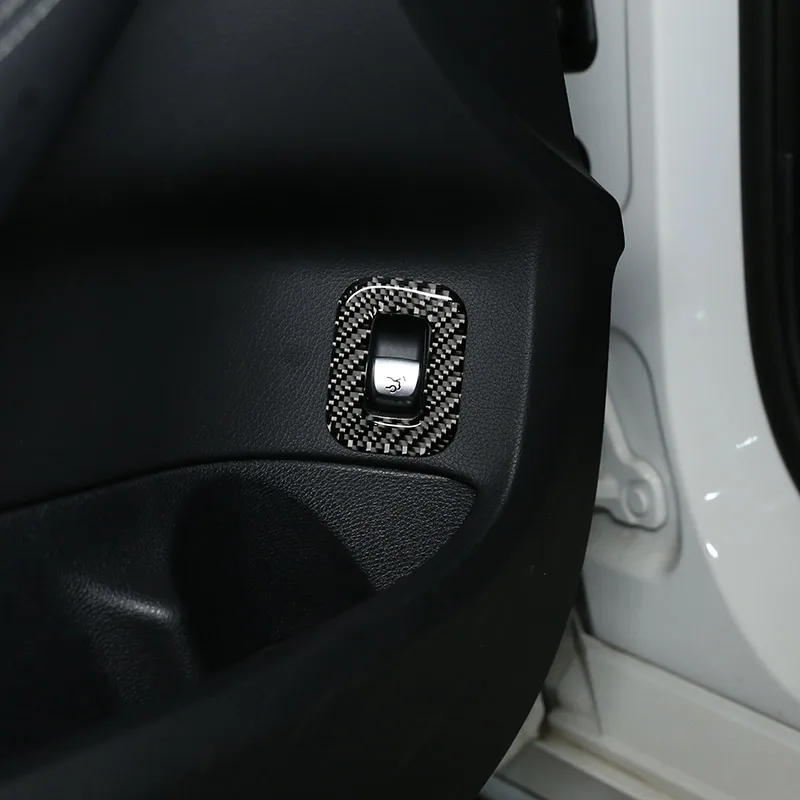 Реальные углеродного волокна со стороны водителя Taildoor переключатель рамка