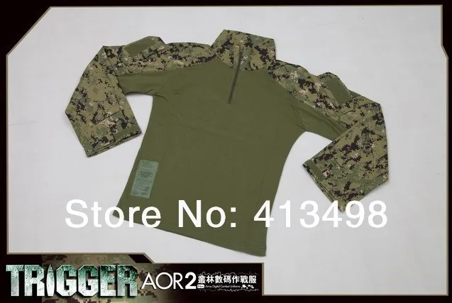 Allwin BDU Gen 3 AOR2 тактическая боевая рубашка + брюки/BDU Военная камуфляжная цифровая - Фото №1