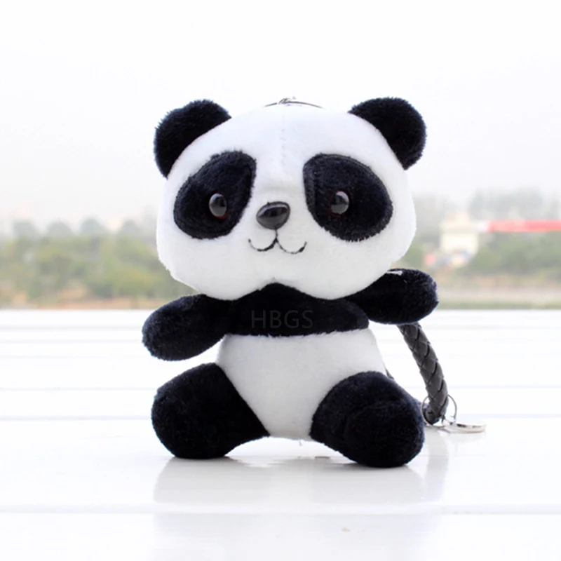 Cute Panda Plush Keychain Animal Bag Pendant Key Ring Holder Boys Handbag Charm For Girls |