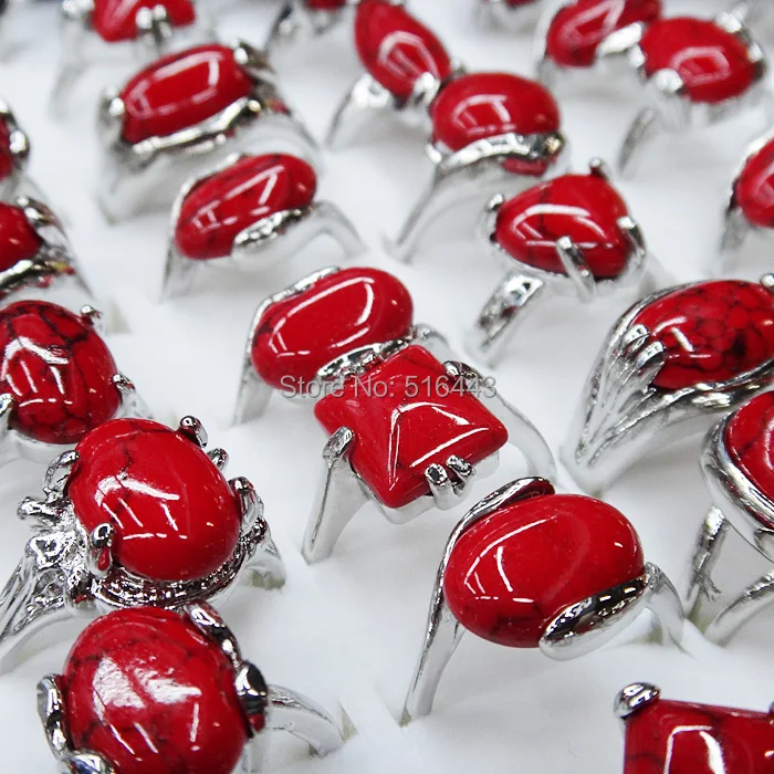 Новое поступление бесплатная доставка 50 шт. красные бирюзовые шармы модные