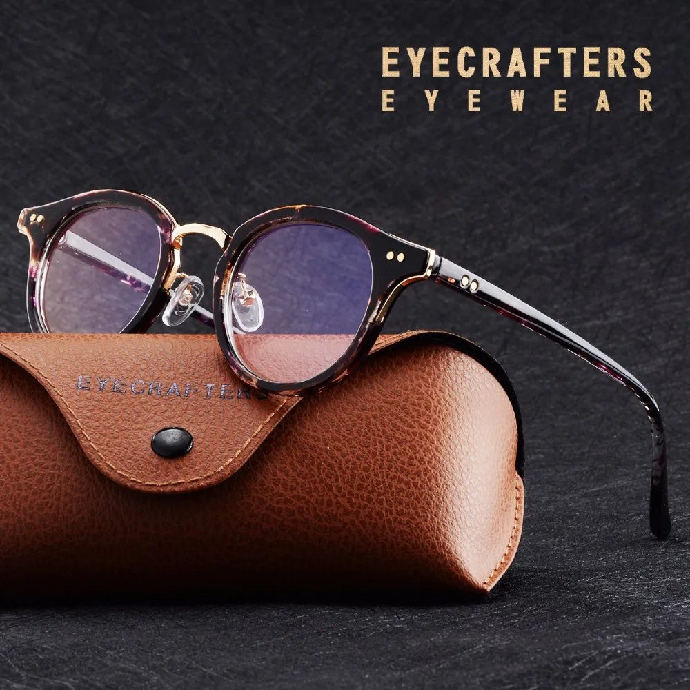 Круглые оправы для очков Eyecrafters брендовые дизайнерские очки унисекс с