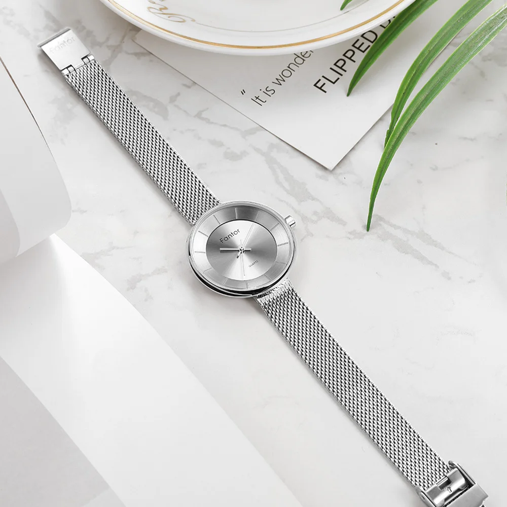 Часы Fantor женские кварцевые с маленьким циферблатом брендовые Роскошные