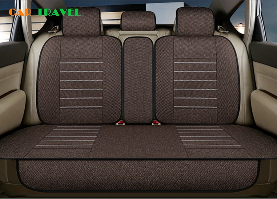 Льняные универсальные чехлы для сидений автомобиля, полностью окруженные сиденья для KIA K2 K3K4K5 Kia Cerato Sportage Optima Maxima, подушка для сидения автомобиля