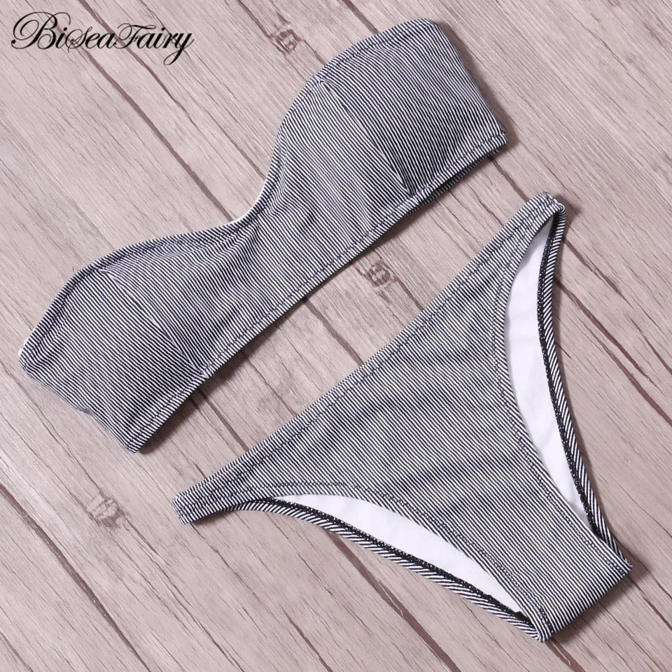 Biseafairy сексуальные мини микро бикини женский купальник 2019 пуш ап бандо комплект
