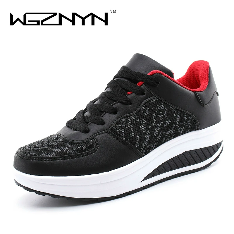 

WGZNYN 2020 Swing Breathable Woman Flats Chaussure Femme Platform Shoes for Women Canvas Zapatos Mujer Ladies Footwear